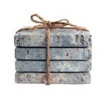 Product Image 1 for Christy Stone Grey Travertine Coasters, Set of 4 from Creative Co-Op