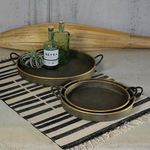 Product Image 2 for Archer Galvanized Trays, Round (Set Of 3) from Homart