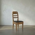 Product Image 16 for Laila Leather Upholstered Teak Chair from Noir