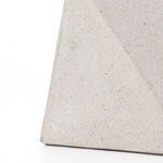 Close-up of light speckled concrete texture on corner of Talia Outdoor Planter