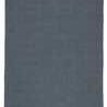 Solid blue-gray rectangular indoor outdoor area rug with braided textured pattern