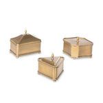 Product Image 3 for Brass Escritoire Boxes, Set of 3 from Park Hill Collection