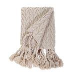 Product Image 1 for Capistrano Cable-Knit Throw Blanket - Taupe from Pom Pom at Home