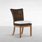 Product Image 6 for Montauk Resin Wicker Teak Outdoor Side Chair from Summer Classics