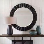 Product Image 3 for Caribou Dark Espresso Scalloped Round Mirror from Uttermost