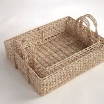 Product Image 6 for Juliet Abaca Nesting Rectangular Trays, Set Of 2 from Napa Home And Garden