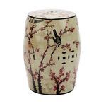 Product Image 3 for Beige Famille Rose Garden Stool With Magpie Cherry Motif from Legend of Asia