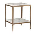 Product Image 1 for Oblique Marble Side Table from Currey & Company