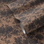 Product Image 1 for Fallingbrook Black and Tan I Wallpaper by FH Art Studio from Four Hands