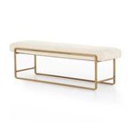 Product Image 14 for Sled Thames Cream Bench from Four Hands