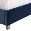 Product Image 8 for Chandler Blue Velvet Twin Bed from Essentials for Living