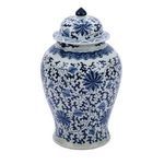 Product Image 8 for Blue & White Twisted Lotus Temple Jar from Legend of Asia