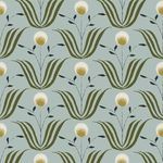 Product Image 1 for Spring Bloom Ash Blue Premium Matte Wallpaper from Mitchell Black