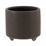 Product Image 1 for Simon Footed Planter, Ceramic, Grey / Matte Grey from Homart