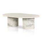Product Image 14 for Oranda Solid Marble Fluted Coffee Table from Four Hands