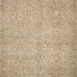 Priya Rug in soft beige with tonal floral and geometric pattern, flat texture without fringe