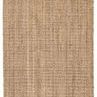 Top-down view showing rectangular shape and natural striations in taupe fibers