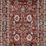 Samra Brick Multi Rug runner with repeating floral motifs and fringe on shorter edges