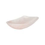 Another angled perspective of Bucolic Bowl highlighting soft peach marbled resin