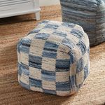 Product Image 1 for Barclay Butera Denim Check Pouf from Napa Home And Garden