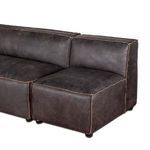 Product Image 3 for Chiavari Modular Sectional In Distressed Ebony Leather from World Interiors