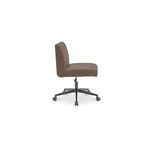 Side profile of Sally Office Chair highlighting thickness of padding and fabric texture