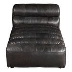 Product Image 1 for Ramsay Leather Black Chaise Lounge from Moe's
