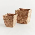 Product Image 2 for Water Hyacinth Tapered Baskets, Set Of 2 from Napa Home And Garden