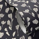 Product Image 2 for Wild Flowers I Black II Wallpaper by Roseanne Kenny from Four Hands
