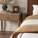Product Image 15 for Joah Antique White Marble Nightstand from Four Hands