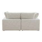 Back view of Terra Condo Nook Sectional showing cushion alignment and upholstery texture