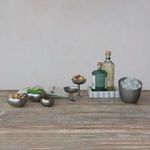 Product Image 6 for Square Mélange Scalloped Marble Tray, Grey from Creative Co-Op