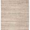 Minuit Handmade Geometric Gray Tan Area Rug with subtle horizontal striations in neutral tones