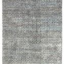 Top-down view showing full rectangular shape and entire geometric triangular pattern in gray and black