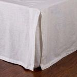 Product Image 2 for Pleated White Linen King Bed Skirt from Pom Pom at Home