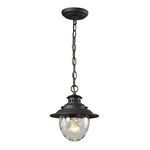 Product Image 1 for Searsport 1 Light Outdoor Pendant In Weathered Charcoal from Elk Lighting