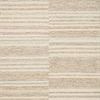 Chris Ivory Clay Rug with multi-tonal, soft beige and ivory stripe pattern, hand-tufted wool texture