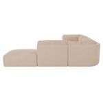 Side profile of Matina Dream sectional highlighting clean back panels and continuous cushioned seating