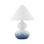 Product Image 1 for Aimee 1-Light Blue Ombre Ceramic Table Lamp from Mitzi