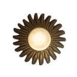 Product Image 3 for Delia Round Brass Fluted Metal Planter from Creative Co-Op