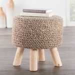 Product Image 2 for Montana Knitted Taupe Stool from Jaipur 