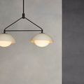 Product Image 9 for Glaze Linear Ivory Stained Ceramic Pendant from Arteriors