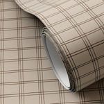 Product Image 2 for Hand Checks Taupe II Wallpaper by Getty Images from Four Hands