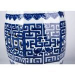 Product Image 4 for Blue & White Hex Geometric Garden Stool from Legend of Asia