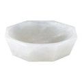 Front view emphasizing the smooth edges and thickness of the natural alabaster Waystone Bowl