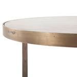 Product Image 1 for Leonardo White Marble Coffee Tables With Antique Bronze Base, Set Of 2 from World Interiors