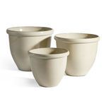 Product Image 1 for Glazelite Garden Pots, Set Of 3 from Napa Home And Garden