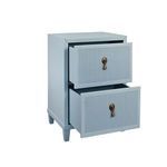 Product Image 1 for Two Drawer Side Table With Fluted Drawer Fronts from Worlds Away