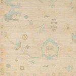 Product Image 2 for Antalya Hand-Knotted Wool Beige / Teal Rug - 10' x 14' from Surya