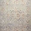 Rosemarie Oatmeal lavender traditional rug with intricate floral and ornamental patterns in muted gray, beige, and soft or...